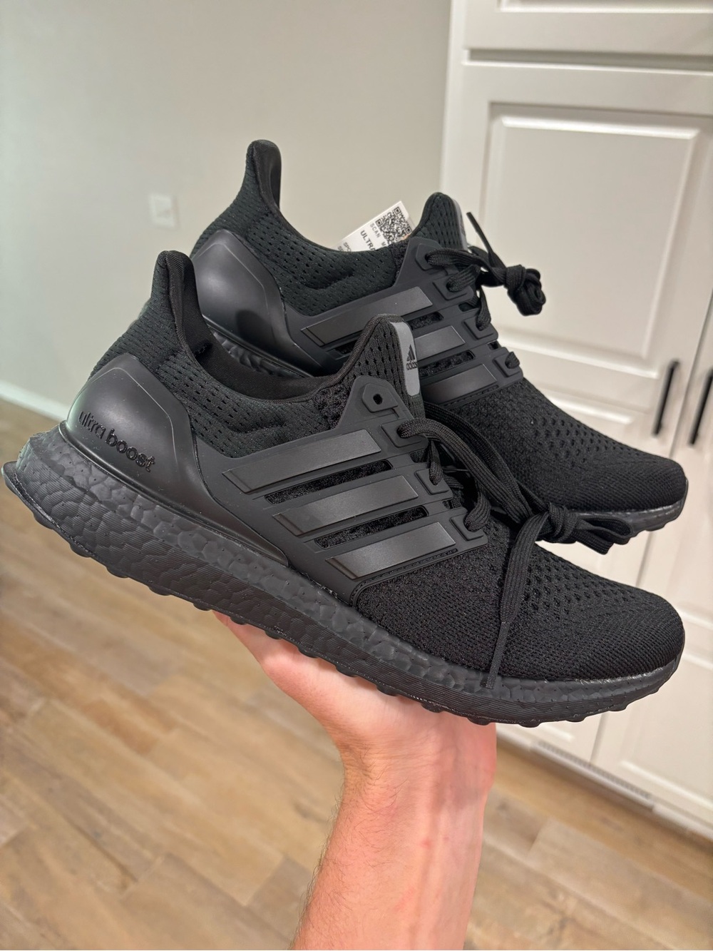 Adidas Ultraboost 1.0 'Triple Black' Men's Size 8 & 8.5 Sneakers NEW | HQ4199